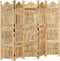 vidaXL - Kamerscherm - 5 - panelen - handgesneden - 200x165 - cm - massief - mangohout