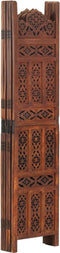 vidaXL - Kamerscherm - 5 - panelen - handgesneden - 200x165 - cm - mangohout - bruin