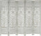 vidaXL - Kamerscherm - 5 - panelen - handgesneden - 200x165 - cm - mangohout - grijs