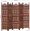 vidaXL - Kamerscherm - 5 - panelen - handgesneden - 200x165 - cm - mangohout - bruin