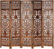vidaXL - Kamerscherm - 5 - panelen - handgesneden - 200x165 - cm - mangohout - bruin
