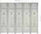 vidaXL - Kamerscherm - 5 - panelen - handgesneden - 200x165 - cm - mangohout - grijs