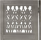 vidaXL - Kamerscherm - 5 - panelen - handgesneden - 200x165 - cm - mangohout - grijs
