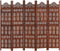 vidaXL - Kamerscherm - 5 - panelen - handgesneden - 200x165 - cm - mangohout - bruin
