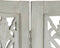 vidaXL - Kamerscherm - 5 - panelen - handgesneden - 200x165 - cm - mangohout - grijs