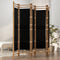 vidaXL - Kamerscherm - 5-panelen - inklapbaar - 200 - cm - bamboe - en - canvas