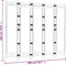 vidaXL - Kamerscherm - 5-panelen - inklapbaar - 200 - cm - bamboe - en - canvas