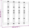 vidaXL - Kamerscherm - 5-panelen - inklapbaar - 200 - cm - bamboe - en - canvas