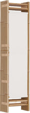 vidaXL - Kamerscherm - 5-panelen - inklapbaar - 200 - cm - bamboe - en - canvas