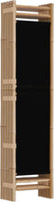 vidaXL - Kamerscherm - 5-panelen - inklapbaar - 200 - cm - bamboe - en - canvas