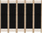 vidaXL - Kamerscherm - 5-panelen - inklapbaar - 200 - cm - bamboe - en - canvas