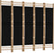 vidaXL - Kamerscherm - 5-panelen - inklapbaar - 200 - cm - bamboe - en - canvas