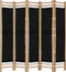 vidaXL - Kamerscherm - 5-panelen - inklapbaar - 200 - cm - bamboe - en - canvas