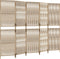 vidaXL - Kamerscherm - 5 - panelen - poly - rattan - beige