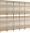 vidaXL - Kamerscherm - 5 - panelen - poly - rattan - beige