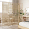 vidaXL - Kamerscherm - 5 - panelen - poly - rattan - beige