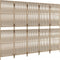 vidaXL - Kamerscherm - 5 - panelen - poly - rattan - beige