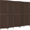 vidaXL - Kamerscherm - 5 - panelen - poly - rattan - bruin