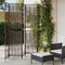 vidaXL - Kamerscherm - 5 - panelen - poly - rattan - bruin