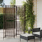 vidaXL - Kamerscherm - 5 - panelen - poly - rattan - bruin