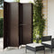 vidaXL - Kamerscherm - 5 - panelen - poly - rattan - bruin