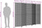 vidaXL - Kamerscherm - 5 - panelen - poly - rattan - bruin