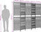 vidaXL - Kamerscherm - 5 - panelen - poly - rattan - bruin