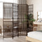 vidaXL - Kamerscherm - 5 - panelen - poly - rattan - bruin