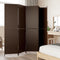 vidaXL - Kamerscherm - 5 - panelen - poly - rattan - bruin