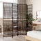 vidaXL - Kamerscherm - 5 - panelen - poly - rattan - bruin