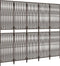 vidaXL - Kamerscherm - 5 - panelen - poly - rattan - bruin