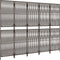 vidaXL - Kamerscherm - 5 - panelen - poly - rattan - bruin
