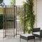 vidaXL - Kamerscherm - 5 - panelen - poly - rattan - grijs