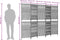 vidaXL - Kamerscherm - 5 - panelen - poly - rattan - grijs