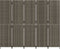 vidaXL - Kamerscherm - 5 - panelen - poly - rattan - grijs