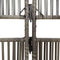 vidaXL - Kamerscherm - 5 - panelen - poly - rattan - grijs