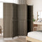 vidaXL - Kamerscherm - 5 - panelen - poly - rattan - grijs