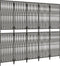 vidaXL - Kamerscherm - 5 - panelen - poly - rattan - grijs