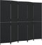 vidaXL - Kamerscherm - 5 - panelen - poly - rattan - zwart