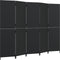vidaXL - Kamerscherm - 5 - panelen - poly - rattan - zwart