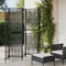vidaXL - Kamerscherm - 5 - panelen - poly - rattan - zwart