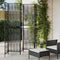 vidaXL - Kamerscherm - 5 - panelen - poly - rattan - zwart
