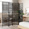 vidaXL - Kamerscherm - 5 - panelen - poly - rattan - zwart