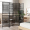 vidaXL - Kamerscherm - 5 - panelen - poly - rattan - zwart