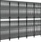 vidaXL - Kamerscherm - 5 - panelen - poly - rattan - zwart