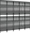 vidaXL - Kamerscherm - 5 - panelen - poly - rattan - zwart