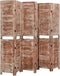 vidaXL - Kamerscherm - 6 - panelen - 210x165 - cm - massief - paulowniahout - bruin