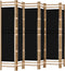 vidaXL - Kamerscherm - 6-panelen - inklapbaar - 240 - cm - bamboe - en - canvas