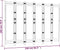 vidaXL - Kamerscherm - 6-panelen - inklapbaar - 240 - cm - bamboe - en - canvas