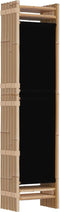 vidaXL - Kamerscherm - 6-panelen - inklapbaar - 240 - cm - bamboe - en - canvas